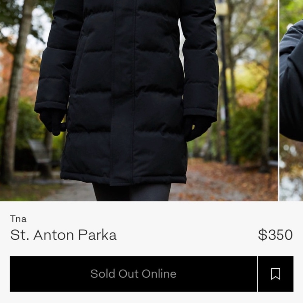 TNA St Anton Black Puffer Jacket with Faux Fur Hood - Picture 15 of 16